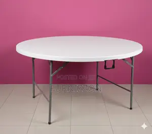 Large Plastic Round Table for Outdoor and Indoor Use