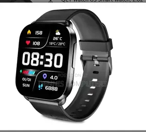 Qcy Urban Gs Smart Watch, Black, Silver Gray