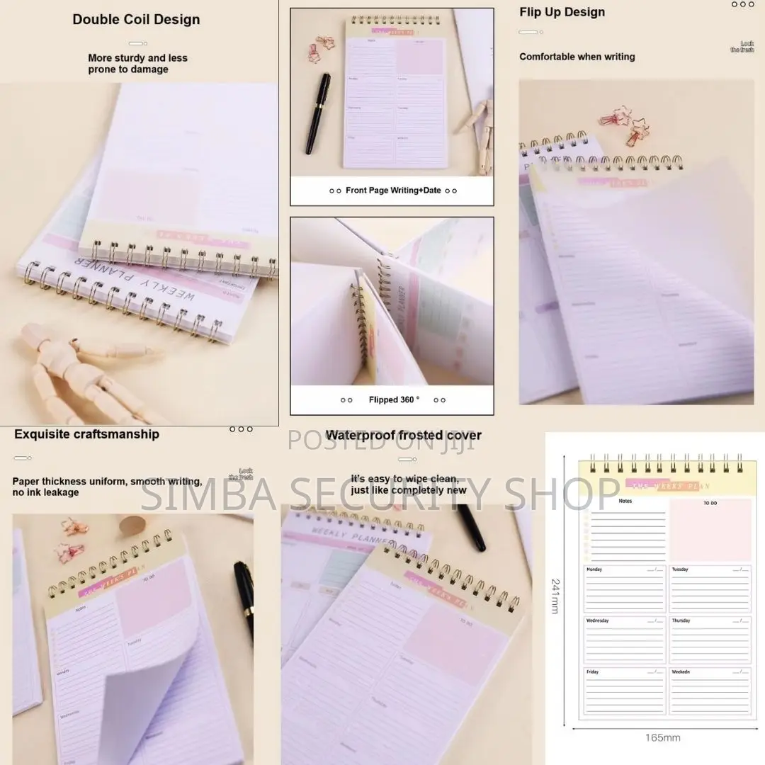 Undated B5 Weekly Planner Organizer 52 Weeks Productivity Journal Memo