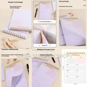 Undated B5 Weekly Planner Organizer 52 Weeks Productivity Journal Memo