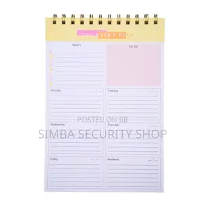 Undated B5 Weekly Planner Organizer 52 Weeks Productivity Journal Memo