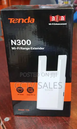 Tenda T10 N300 Wi-Fi Range Extender Wi-Fi4 Wireless Rate 300mbps
