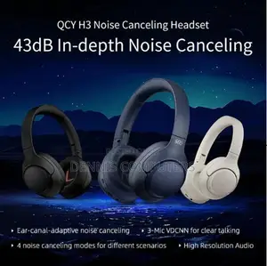 Qcy Qcy H3 Lite Wireless Noise Cancelling Headset , Black, White