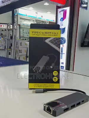 Usb- C Laptop Hub Hdmi Output,Lan Port & Usb Expansion