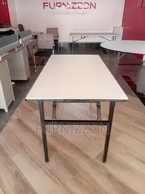 Heavy-Duty 1.8m Wooden Foldable Table With Steel Frame