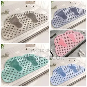 Cloud Non-slip Rubber Shower Mat With Feet Massager