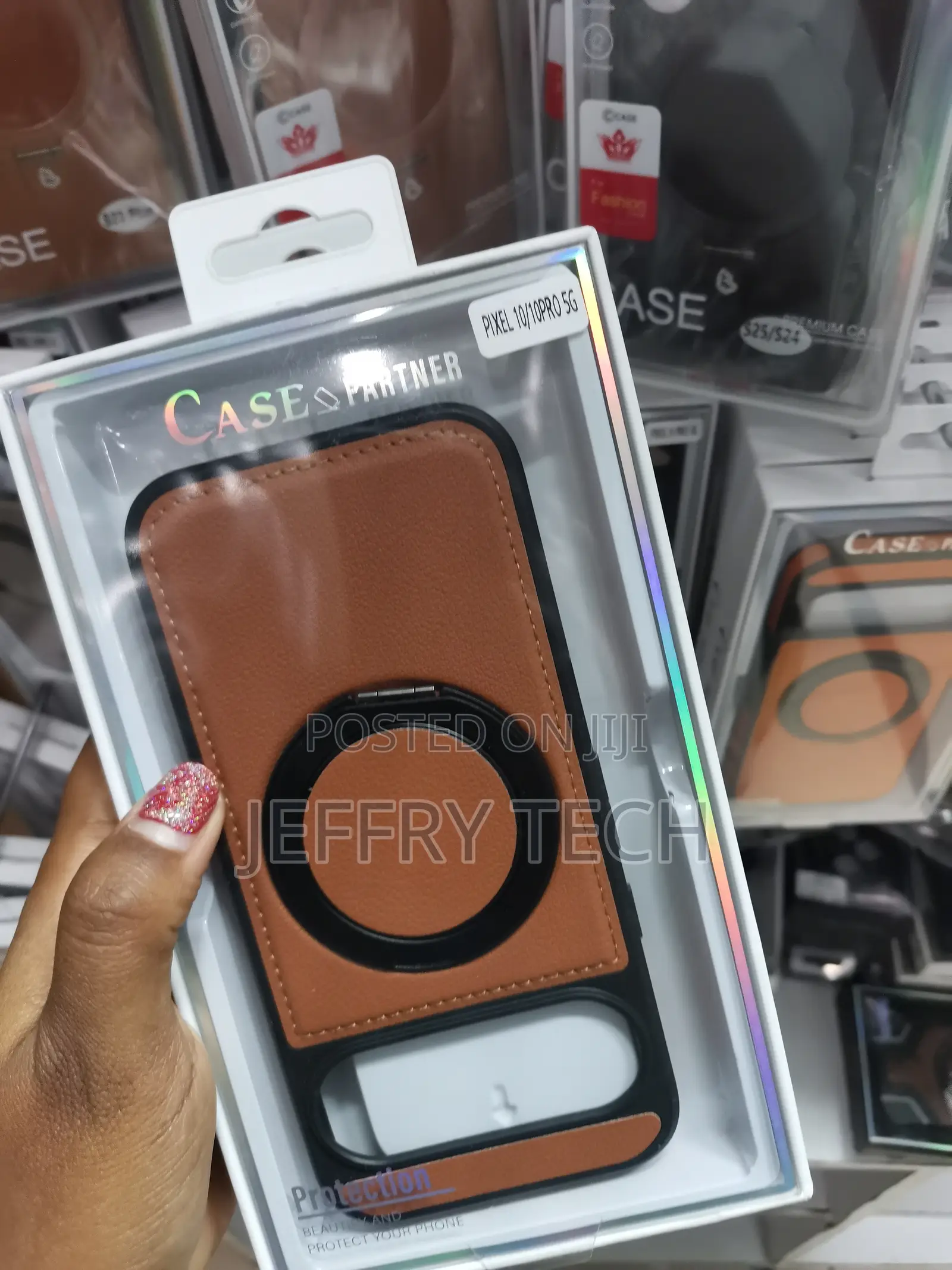 Tcmall Google Pixel 10 Leather Back Case With Invisible Stable