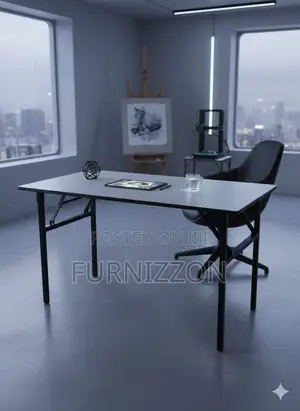 Durable Rectangular Wooden Folding Table With Steel Support