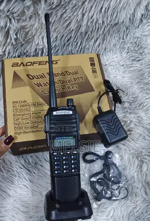 Baofeng Uv82 Walkie-Talkie Radio; Has a Dual-Band Handheld Transceiver
