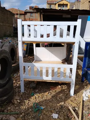 Fine Finish White Double Decker/Bunk Bed 4x6