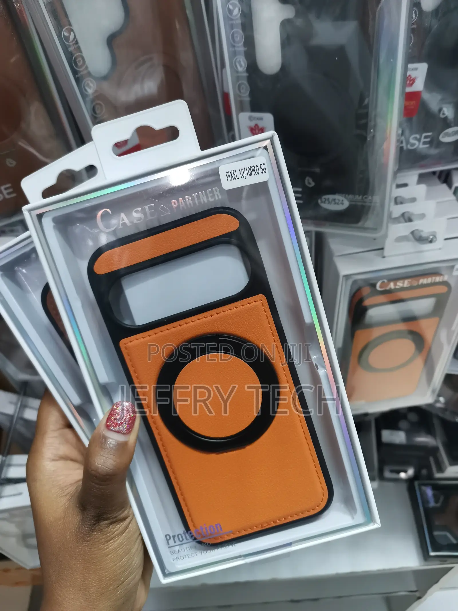 Maxli Google Pixel 10 Pro Case With Ring Kickstand Magnetic Leather