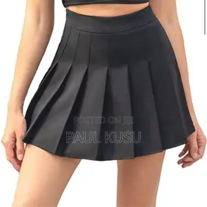 Stylish Black Pleated Tennis Skirt - Colours: Black White Navy Pink