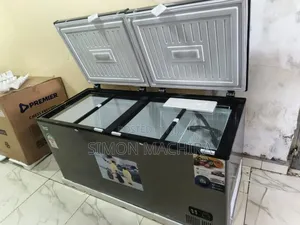 500l Dark Grey Premier Chest Freezer Double Door