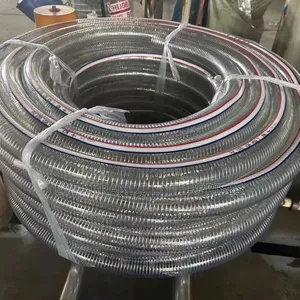 Heavy Duty Suction Pipe Clear Wired 4"*12