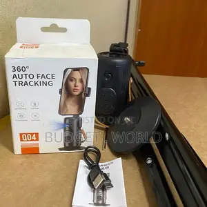 Black Wireless Shutter 360° Rotating Intelligent Auto-Face Tracking