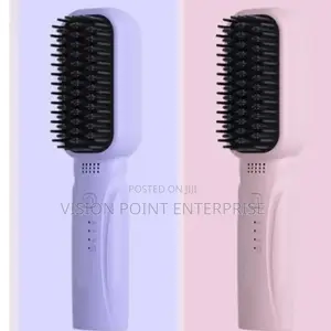 *Rechargeable Portable Cordless Hair Straightener Brush