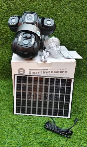 Triple Lens (Three Screens) Solar Powered PTZ Cameratriple Lens