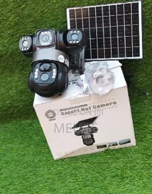 Triple Lens Solar PTZ Cam - (Pir Human Detection,Colored Night Vision