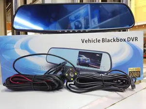 Dual Camera Mirror Dash Cam With Night Vision 1080p