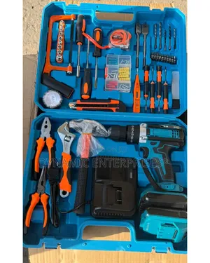 Premium Household Tool Kit - Cordless Drill 100+ Pieces