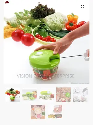 Manual Spin Cutter Food Chopper