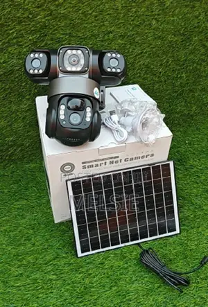 V380 Triple-Lens 4g Solar-Powered PTZ Security Camera