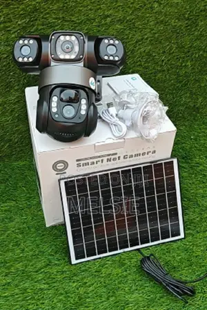 V380 Triple-Lens Solar-Powered PTZ Camera Pan-Tilt-Zoom (Ptz) Control