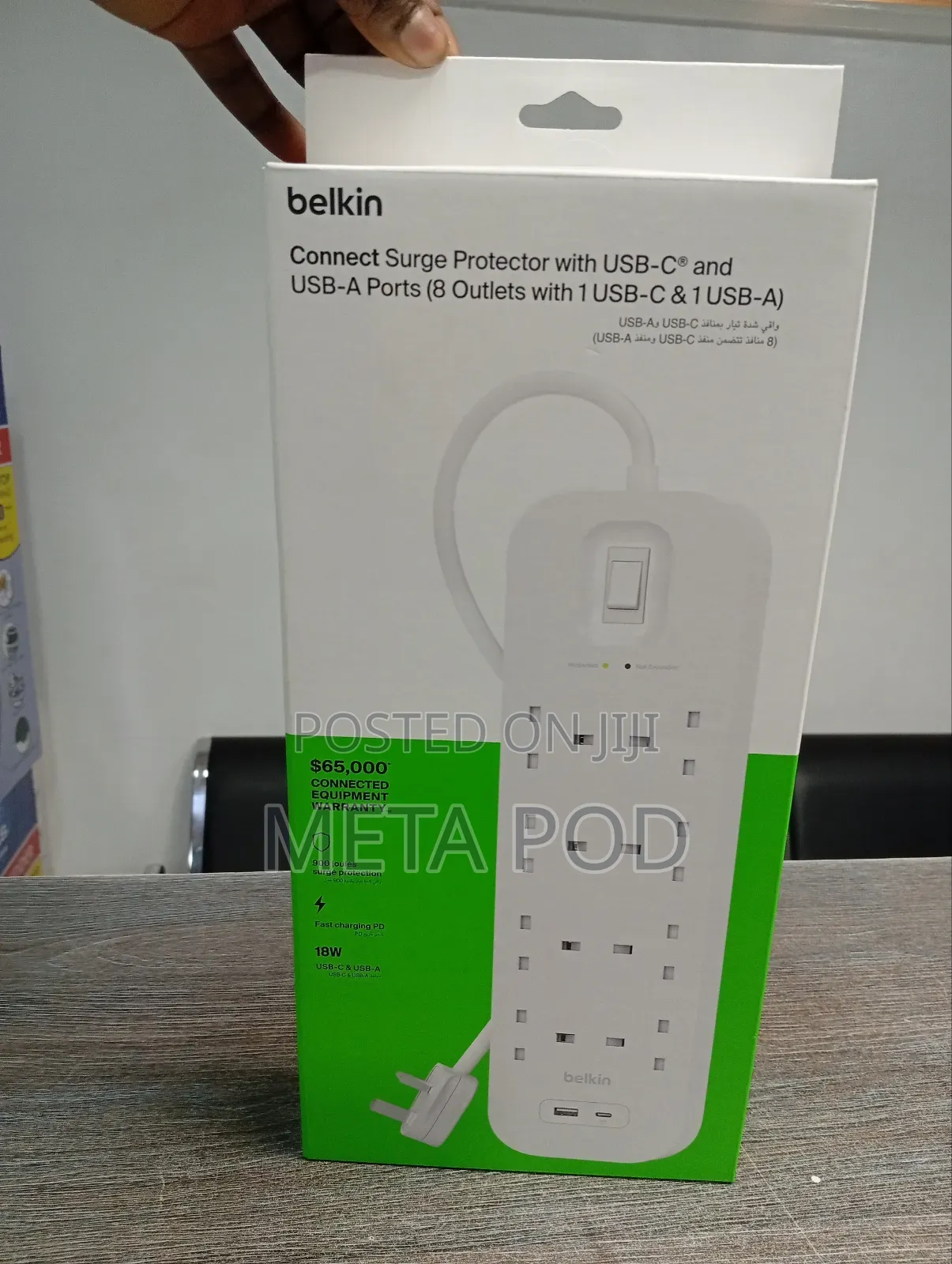 Belkin Surgeplus 8way Extension With Dual Usb Outputs