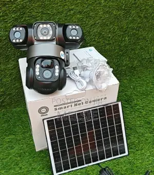 (Three) Solar Powered PTZ Camera - (Pir Human Detection4g Triple