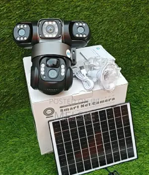 Dual Lens Solar-Powered Camera 4g Triple Lens Solar Powered PTZ Cam