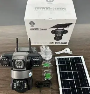 Best Triple Lens (Three Screens) Solar Powered PTZ Cameratriple Lens