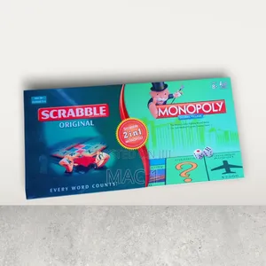Scrabble Monopoly 2-in-1 Classic Family Board Game