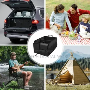 Collapsible Multi-Compartment Foldable Car Boot Organizer