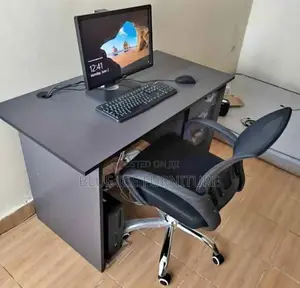 1m Grey Office Desk