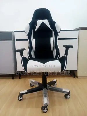 Black White Gaming Chair