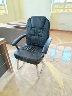 High-End Executive Leather Cantilever Office Chair