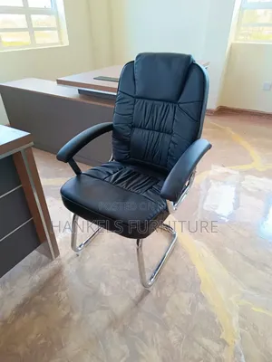 High-End Executive Leather Cantilever Office Chair