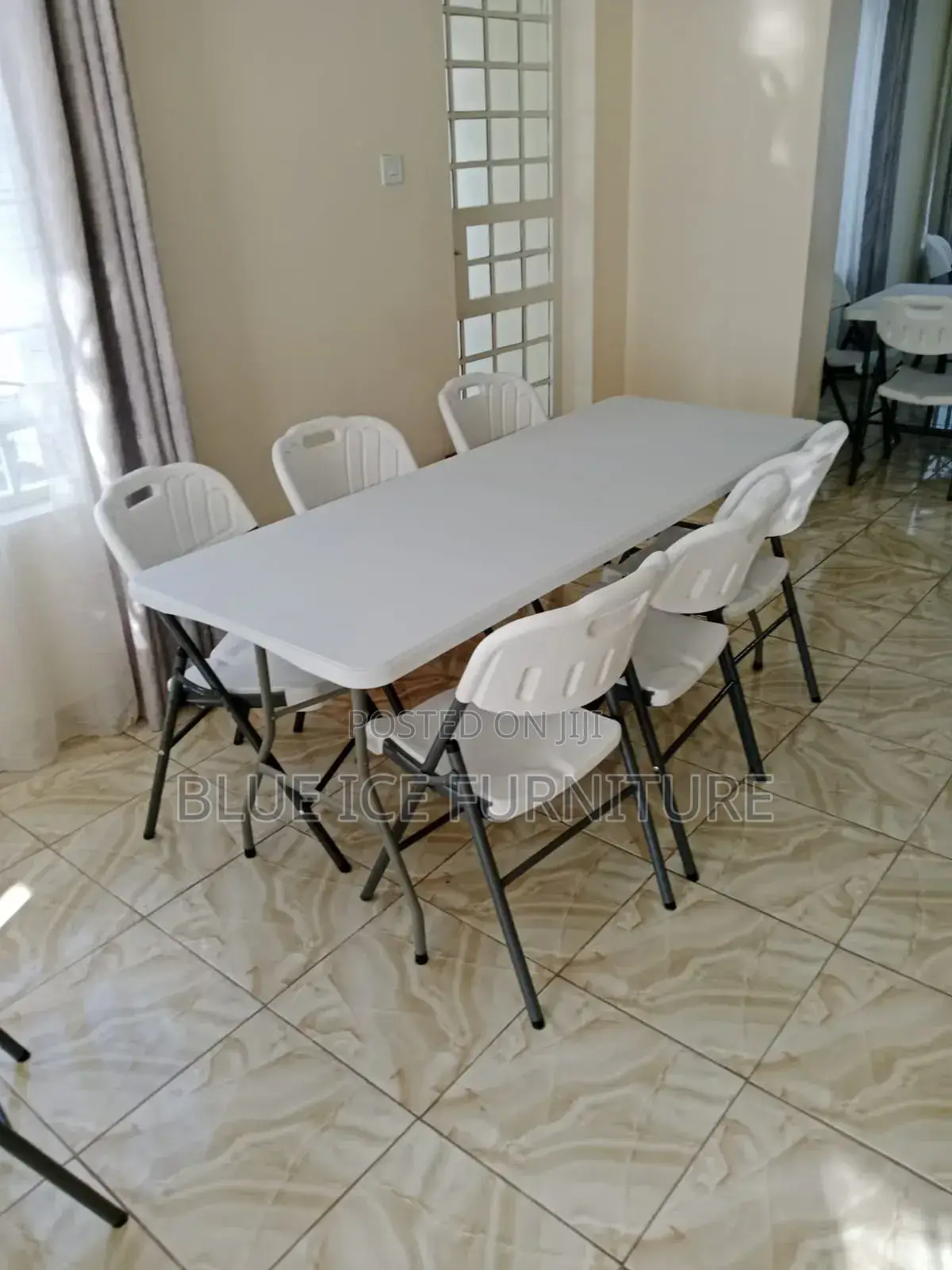 6seater Foldable Dining Table and Chair