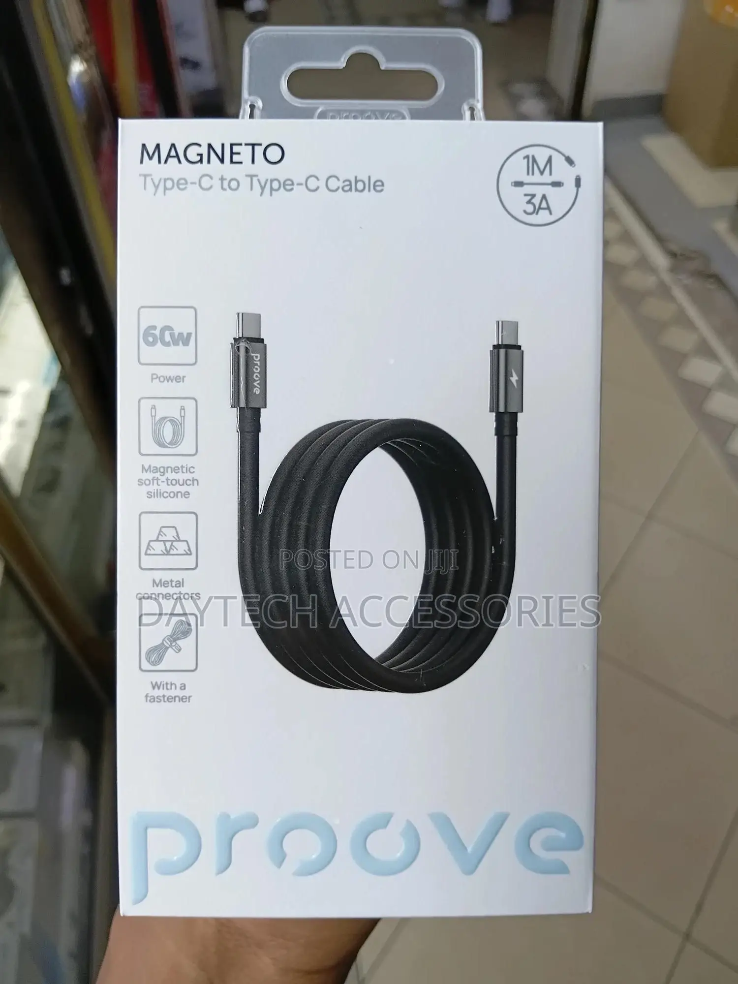 Proove Magneto Type-C to Type-C Cable - Black