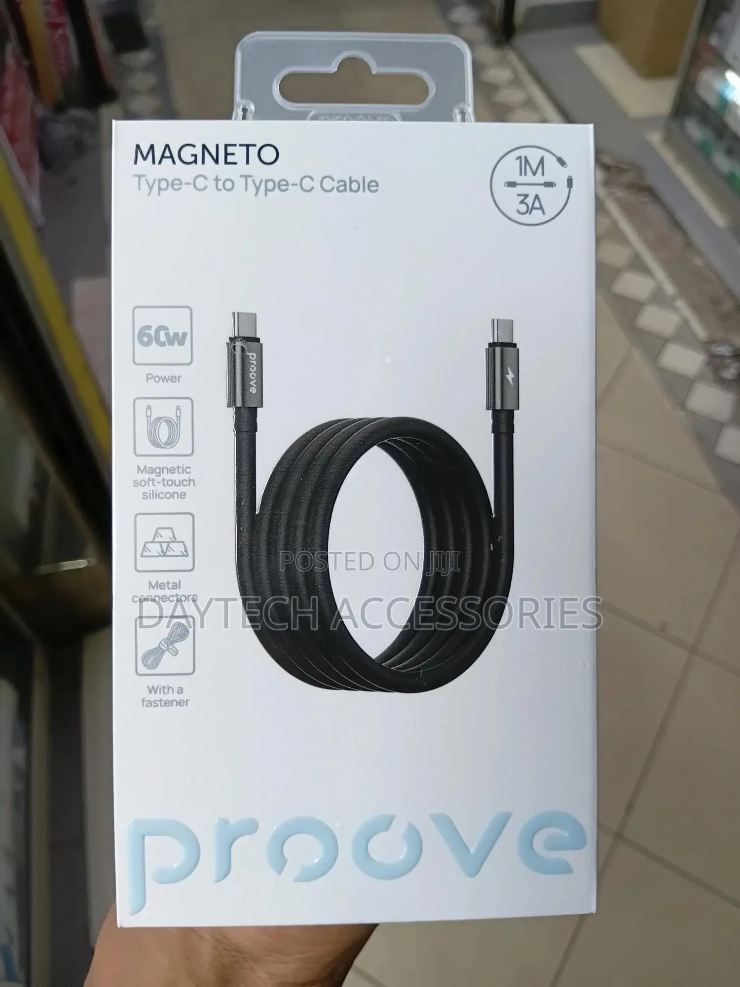 Proove Magneto Type-C to Type-C Cable - Black