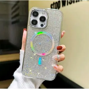 Magsafe Sparkly Diamond Case for iPhone 12,13,14,15