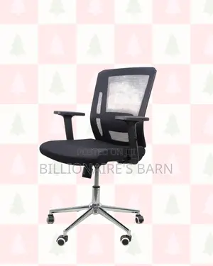 Mid-Back Office Chair | Smooth Movement, Strong Chrome Base
