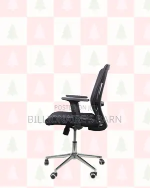 Mid-Back Office Chair | Smooth Movement, Strong Chrome Base