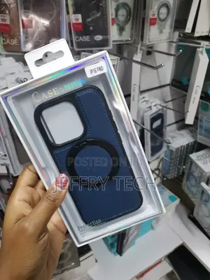 Osevio Leather Magnetic Invisible Stand Case for iPhone 16 Pro