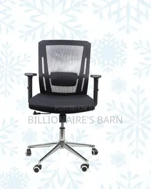 Barn Origin Mid-Back Office Chair • Stable Base, Strong Chrome Base
