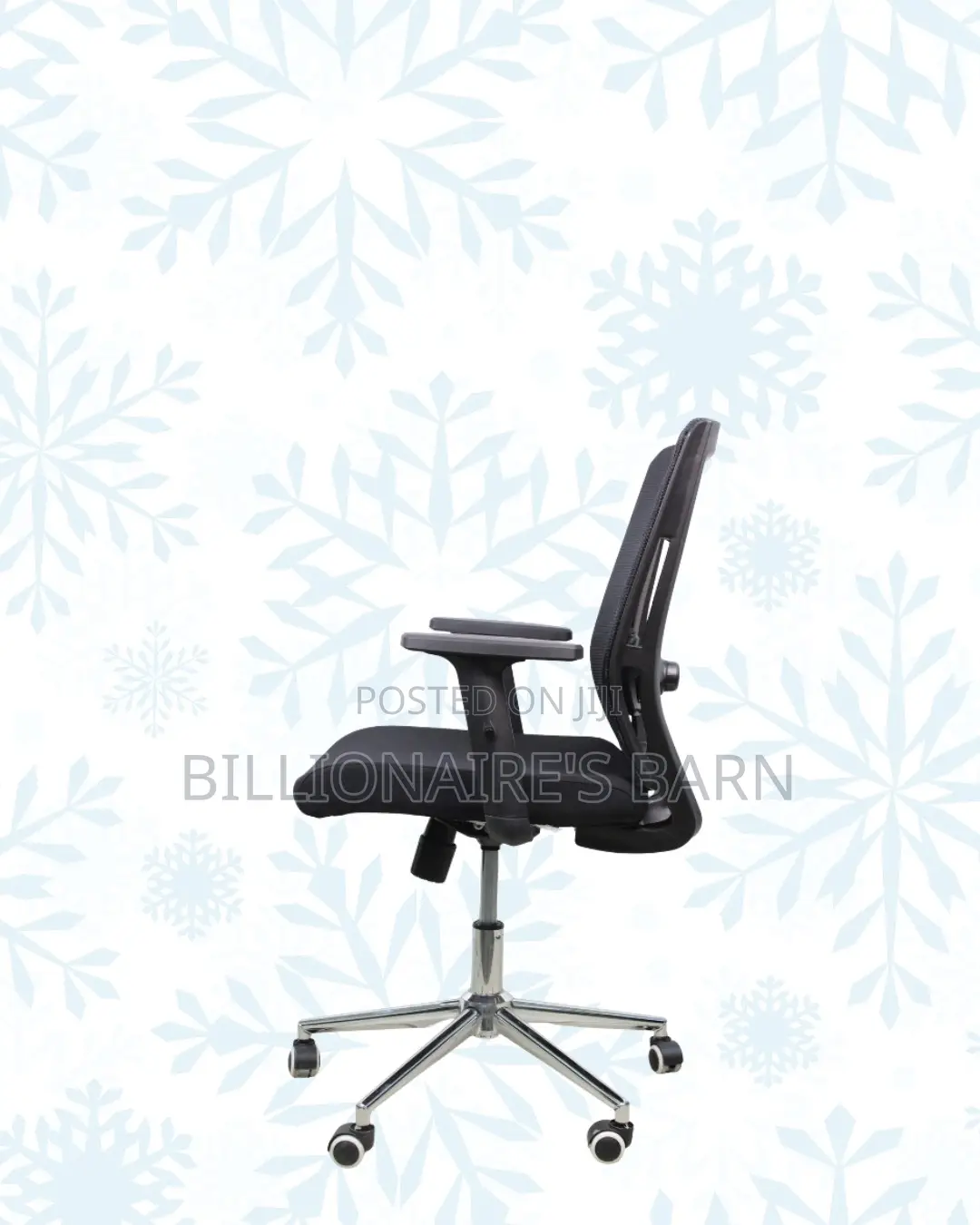 Barn Origin Mid-Back Office Chair • Stable Base, Strong Chrome Base
