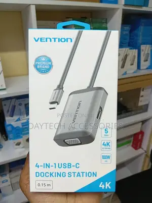 This Is A Vention 4-in-1 Usb-c Docking Station (Model Tfahb).