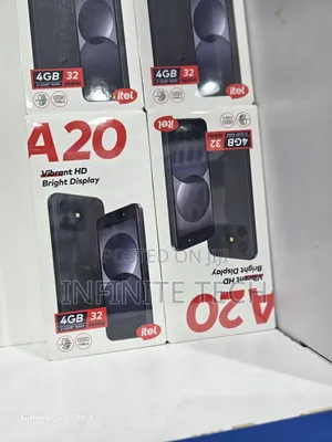 New Itel A20 16 GB Black