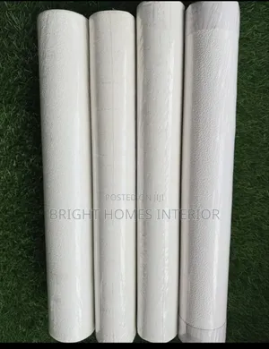 Plain White Ceiling and Wall Wallpaper