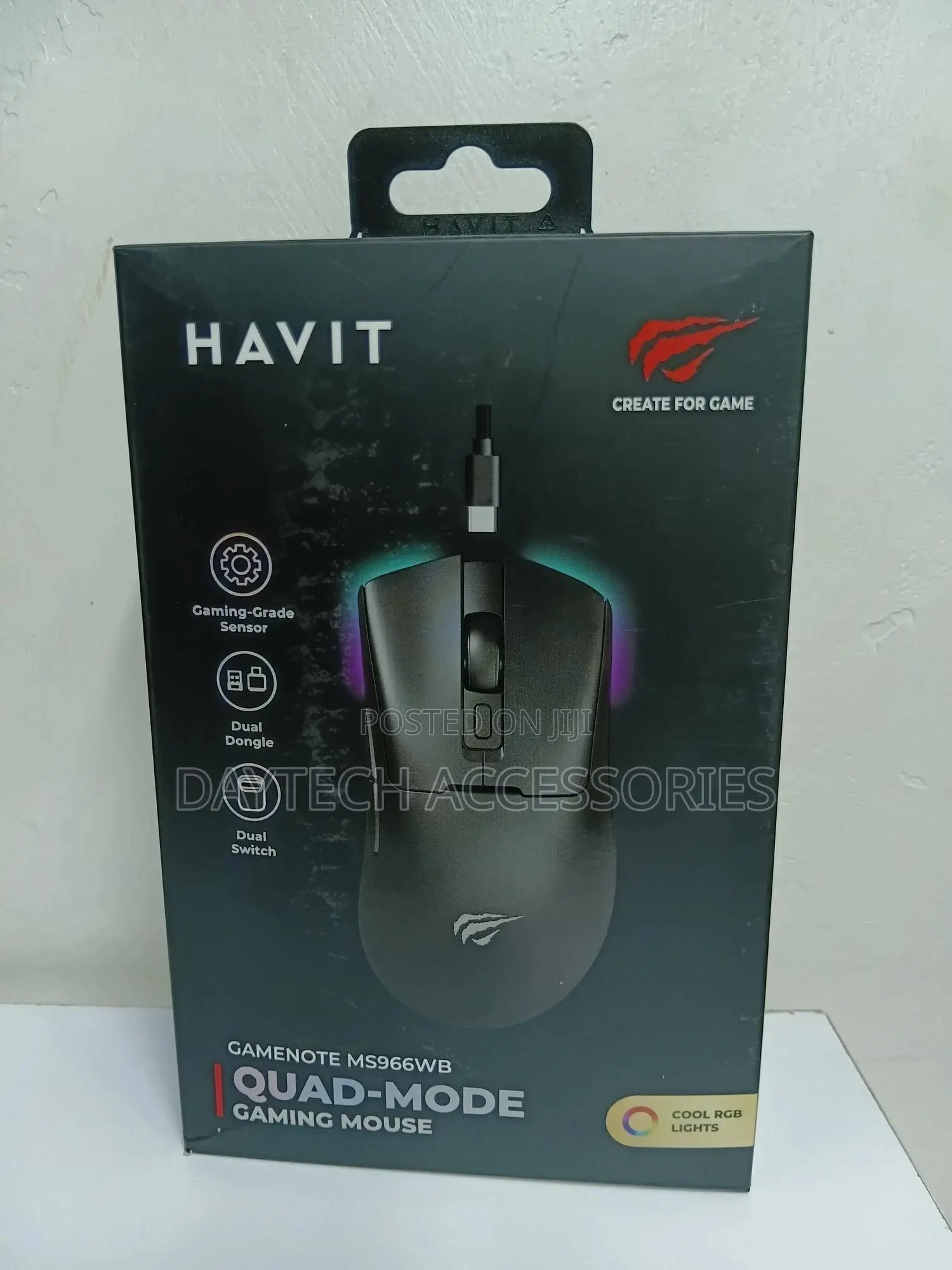 Havit Ms966wb Quad-Mode Wireless Gaming Mouse - Black